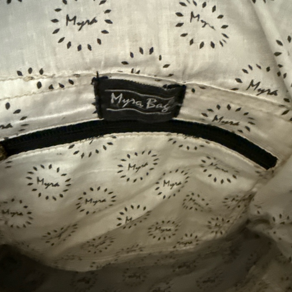 Myra Jenson Bluff Stylish Black and Tan Women's Backpack - Picture 4 of 16